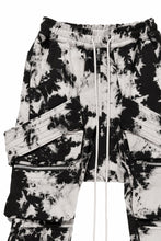 画像をギャラリービューアに読み込む, A.F ARTEFACT BELT CARGO SAROUEL JOGGER / MOTTLED DYING (BLACK x IVORY)