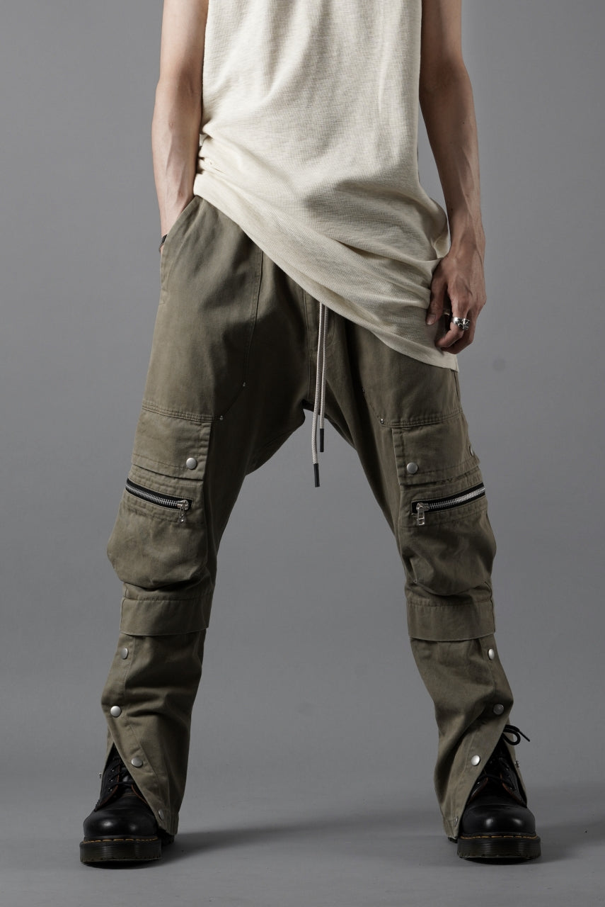A.F ARTEFACT FLAP ZIP SARROUEL SKINNY PANTS / HI-STRETCH