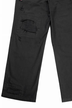 画像をギャラリービューアに読み込む, Professor.E DISTRESSED WORK PANTS (BLACK)