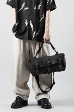 Load image into Gallery viewer, ISAMU KATAYAMA BACKLASH ITALY SHOULDER GARMENT-DYED BACKPACK (BLACK)
