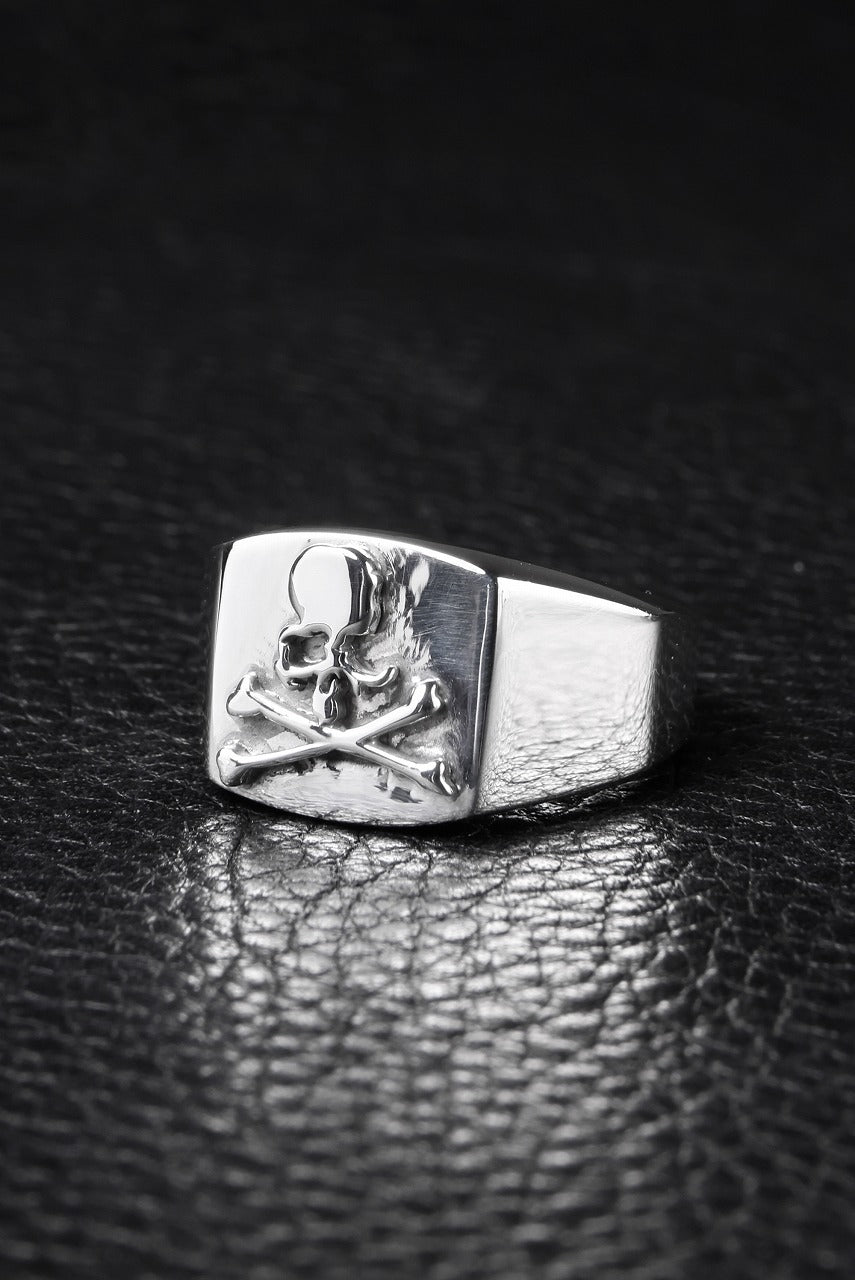 mastermind JAPAN COLLEGE RING (SILVER)