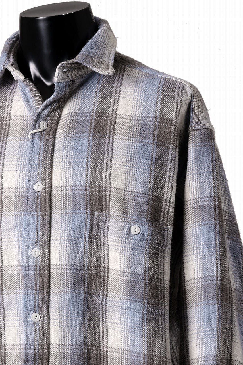 画像をギャラリービューアに読み込む, FULLCOUNT x N/07 exclusive Original Check Flannel Shirt (Blue)