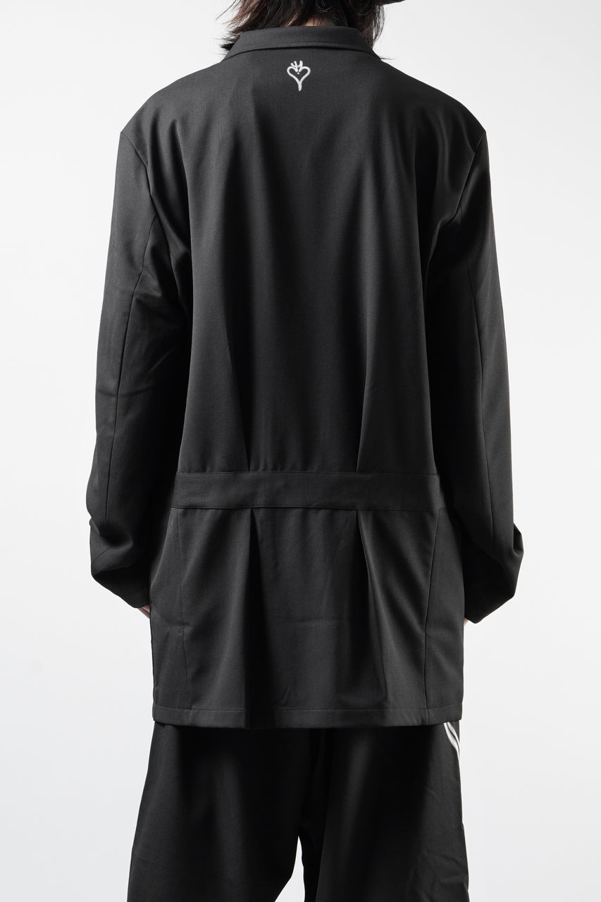 Load image into Gallery viewer, Y-3 Yohji Yamamoto CHITO CITY GRAPHIC WOOL BLAZER (BLACK)