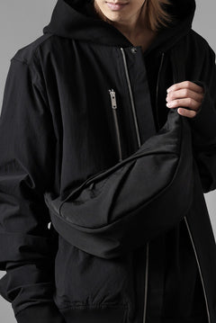 画像をギャラリービューアに読み込む, Y&#39;s 3 POCKETS SHOULDER BAG / NY WASHER TWILL (BLACK)