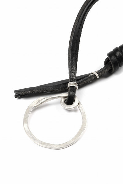 m.a+ silver / leather key holder / A-KH1 GR 3,0 (BLACK)