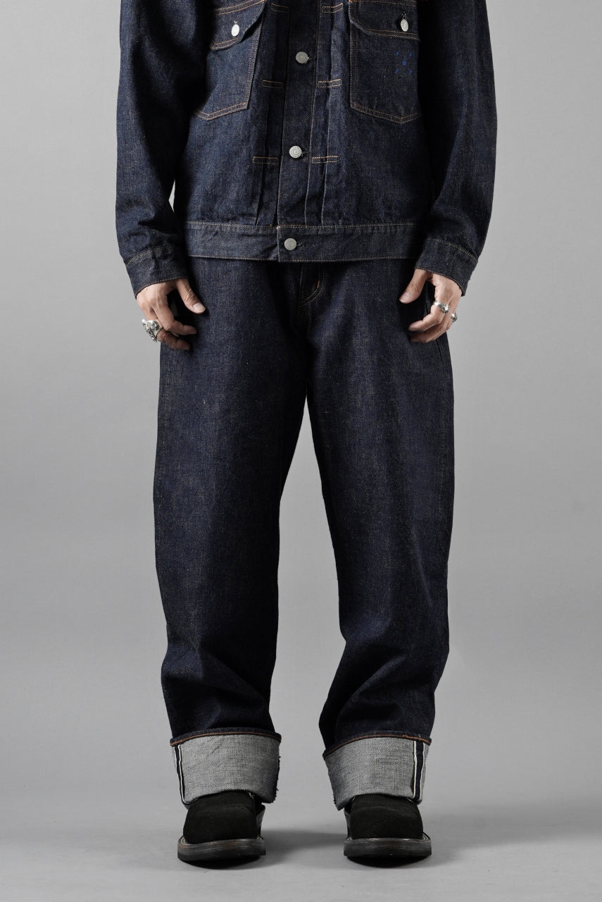 画像をギャラリービューアに読み込む, FULLCOUNT x POP TRADING COMPANY Drs Denim Pants / 13.7oz Zimbabwe Selvedge Denim (INDIGO BLUE)