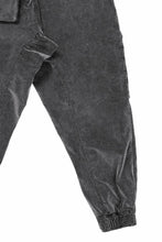 画像をギャラリービューアに読み込む, thom/krom ZIP CARGO JOGGER TROUSERS / DYED SOFT ELASTIC VELVET (USED GREY)