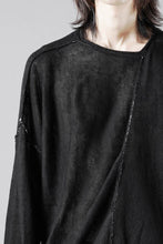 Load image into Gallery viewer, ISABEL BENENATO Linen Crew-Neck Sweater (BLACK)