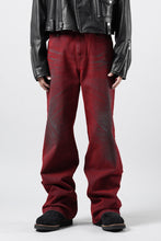 画像をギャラリービューアに読み込む, LITTLEBIG Flocked Denim Pants (RED)