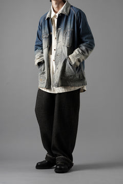 画像をギャラリービューアに読み込む, FULLCOUNT x N/07 exclusive COVER ALL JACKET / 10.5oz Zimbabwe Denim (INDIGO BLUE / EFFECTED)