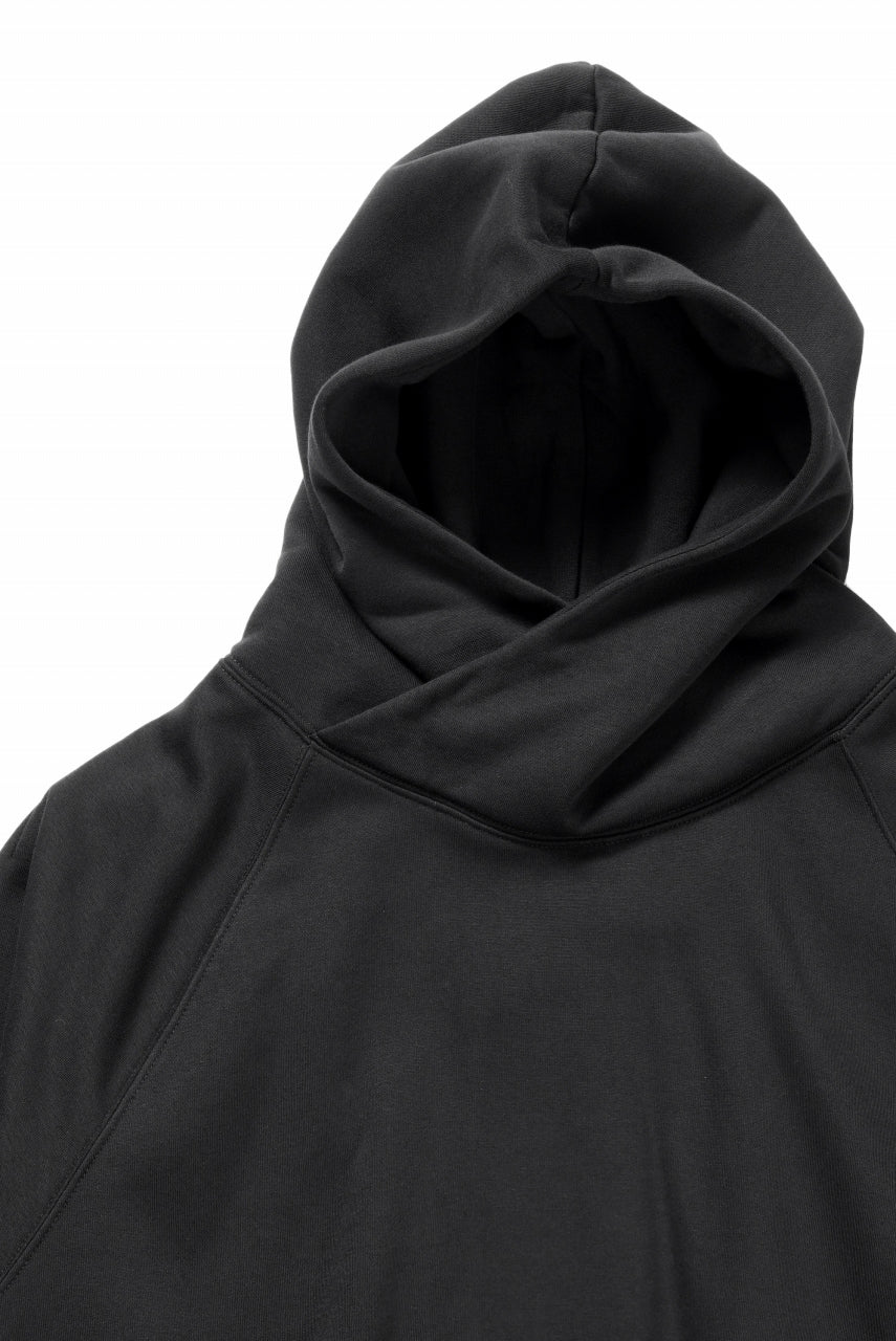 Load image into Gallery viewer, thom/krom RAGLAN SLEEVE HOODIE / SMOOTH SWEAT JERSEY (BLACK)