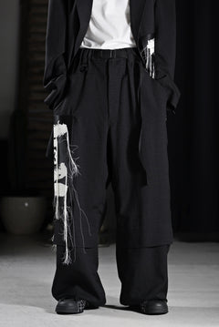 画像をギャラリービューアに読み込む, Y-3 Yohji Yamamoto SPORTS UNIFORM PATCH PANTS (BLACK)