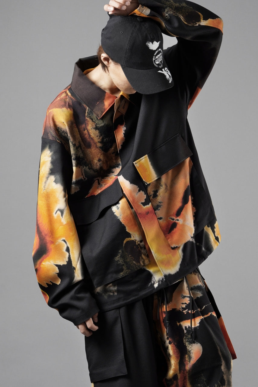 画像をギャラリービューアに読み込む, Y-3 Yohji Yamamoto AOP SPORT UNIFORM COACH JACKET (BLACK + MULTI)