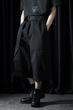 Load image into Gallery viewer, ISABEL BENENATO Washed Cotton Short Pants (BLACK)