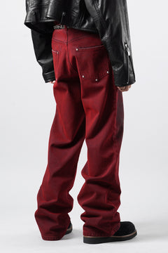 画像をギャラリービューアに読み込む, LITTLEBIG Flocked Denim Pants (RED)