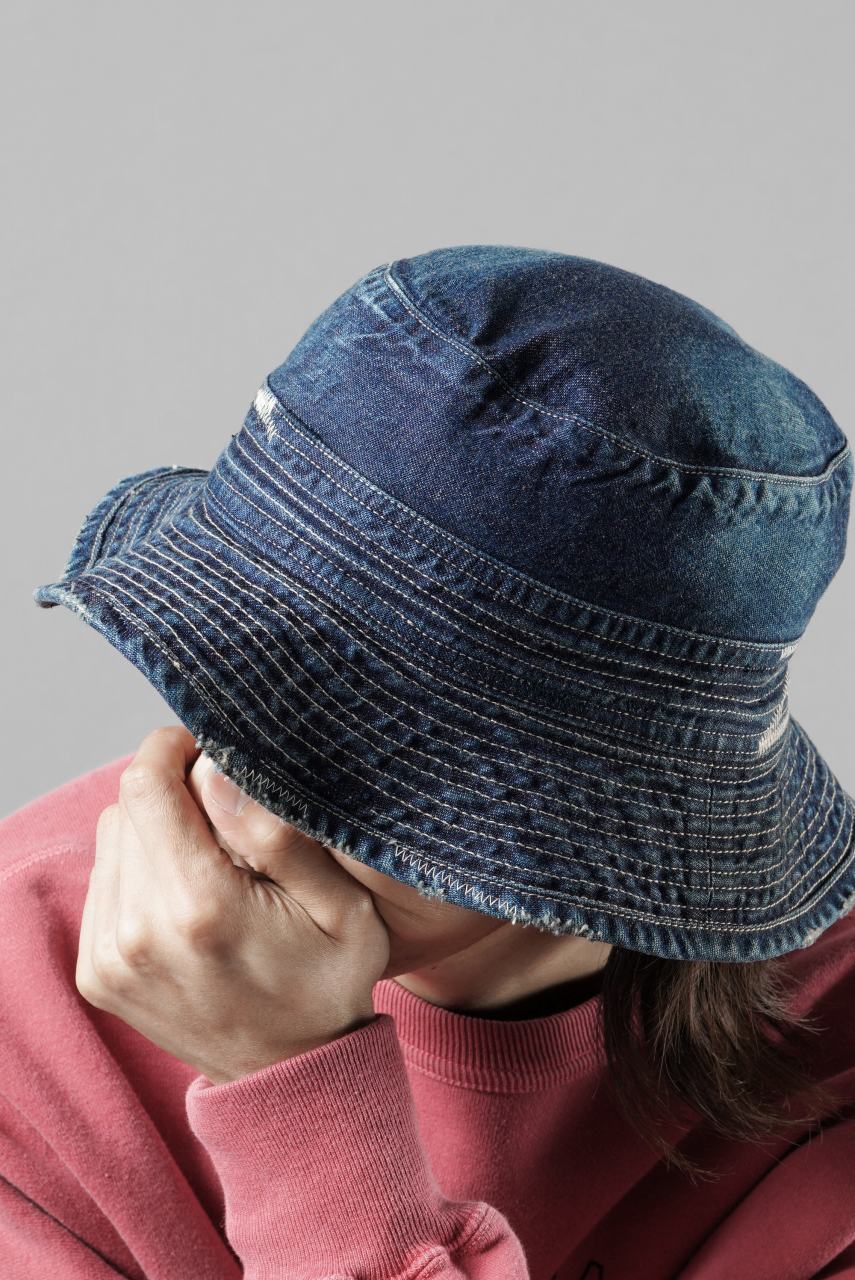 MADNESS NV. NEP DENIM BUCKET HAT (INDIGO)| マッドネス 通販 LOOM OSAKA MADNESS NV. NEP DENIM BUCKET HAT (INDIGO)| マッドネス 通販 LOOM OSAKA