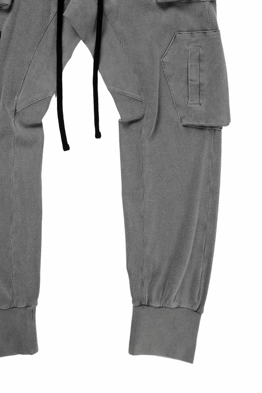 thom/krom MATMIX CARGO TROUSERS / STRUCTURED SOFT JERSEY (USED GREY)