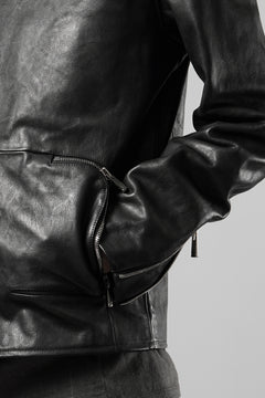 画像をギャラリービューアに読み込む, Portaille exclusive wp001 MOTO JACKET / ROMA SOFT TANNED LEATHER (BLACK)