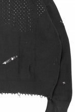 画像をギャラリービューアに読み込む, Professor.E DESTROYED KNIT JACKET (BLACK)