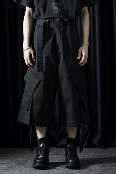 Load image into Gallery viewer, ISABEL BENENATO Washed Cotton Short Pants (BLACK)