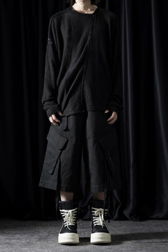 Load image into Gallery viewer, ISABEL BENENATO Washed Cotton Short Pants (BLACK)