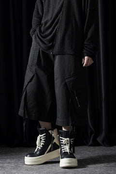 Load image into Gallery viewer, ISABEL BENENATO Washed Cotton Short Pants (BLACK)