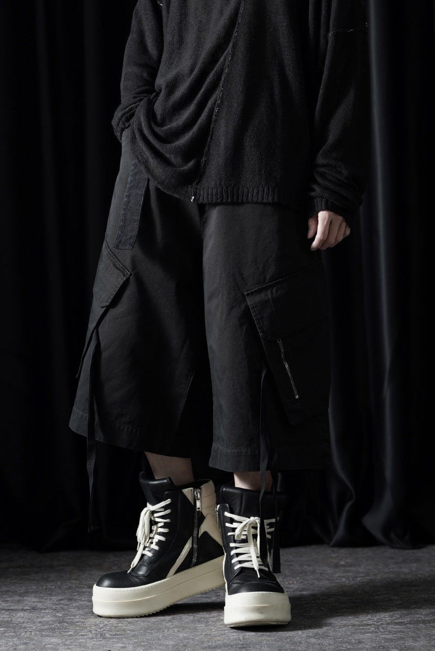 Load image into Gallery viewer, ISABEL BENENATO Washed Cotton Short Pants (BLACK)