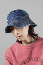Load image into Gallery viewer, MADNESS NV. NEP DENIM BUCKET HAT (INDIGO)