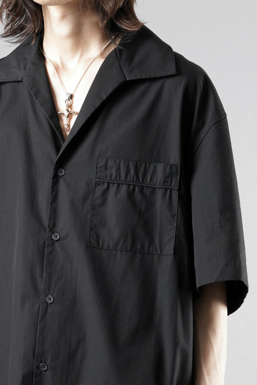 画像をギャラリービューアに読み込む, entire studios SS OPEN COLLAR SHIRT (BLACK)