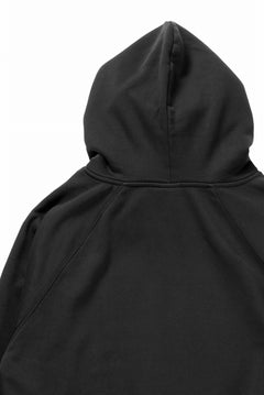 Load image into Gallery viewer, thom/krom RAGLAN SLEEVE HOODIE / SMOOTH SWEAT JERSEY (BLACK)