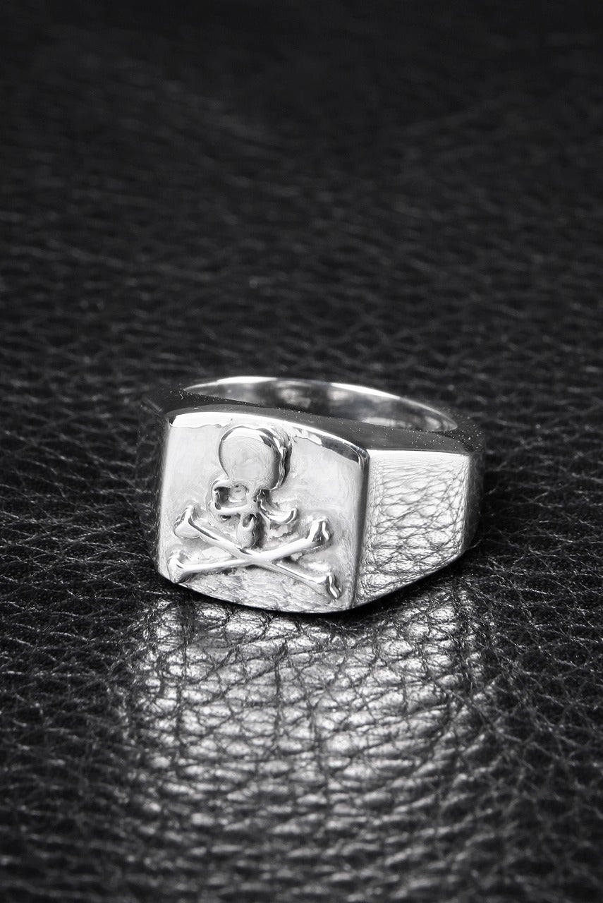 mastermind JAPAN COLLEGE RING (SILVER)