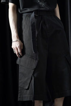 Load image into Gallery viewer, ISABEL BENENATO Washed Cotton Short Pants (BLACK)