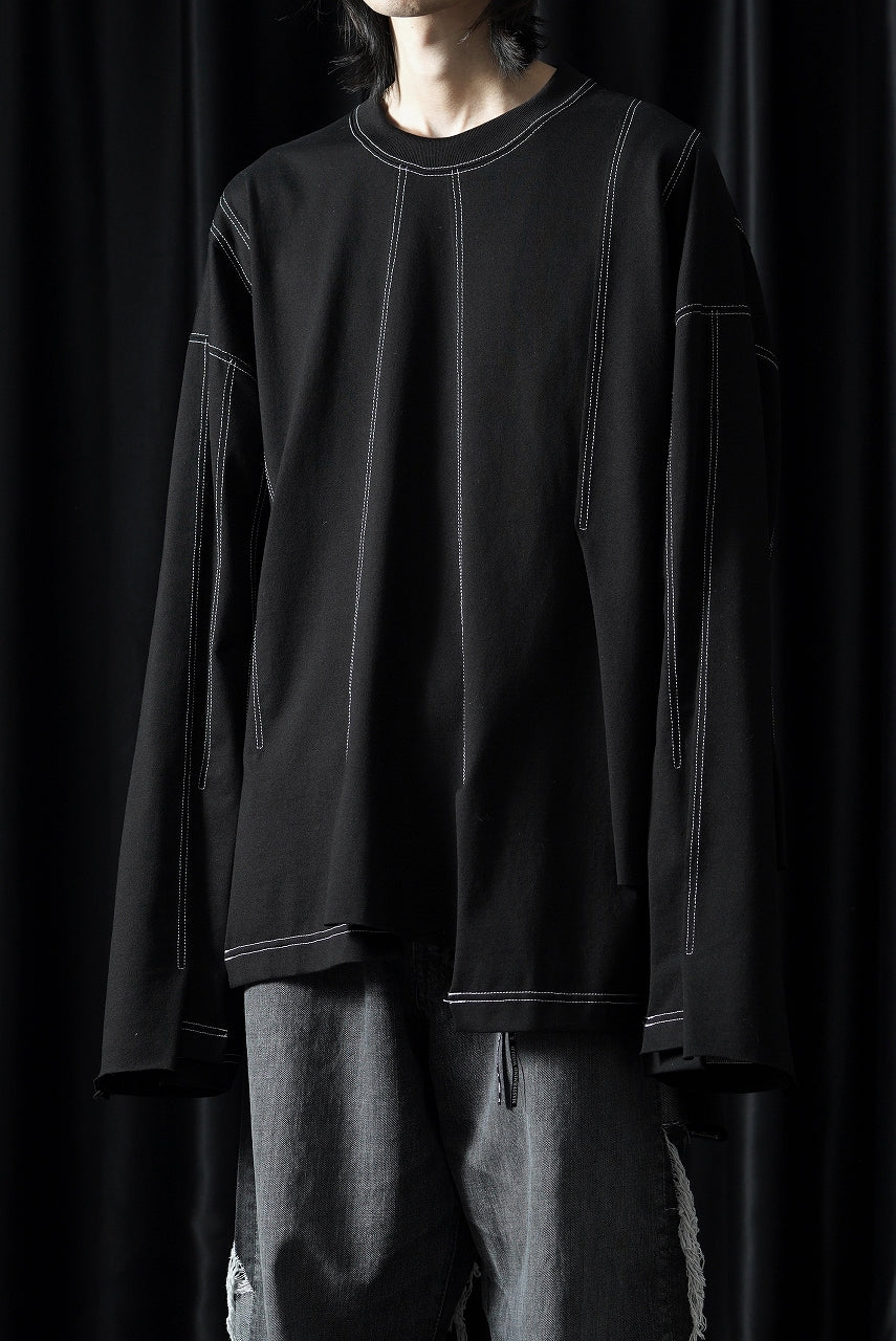 Load image into Gallery viewer, MASTERMIND WORLD  RECONSTRUCTED LS TOP (BLACK)