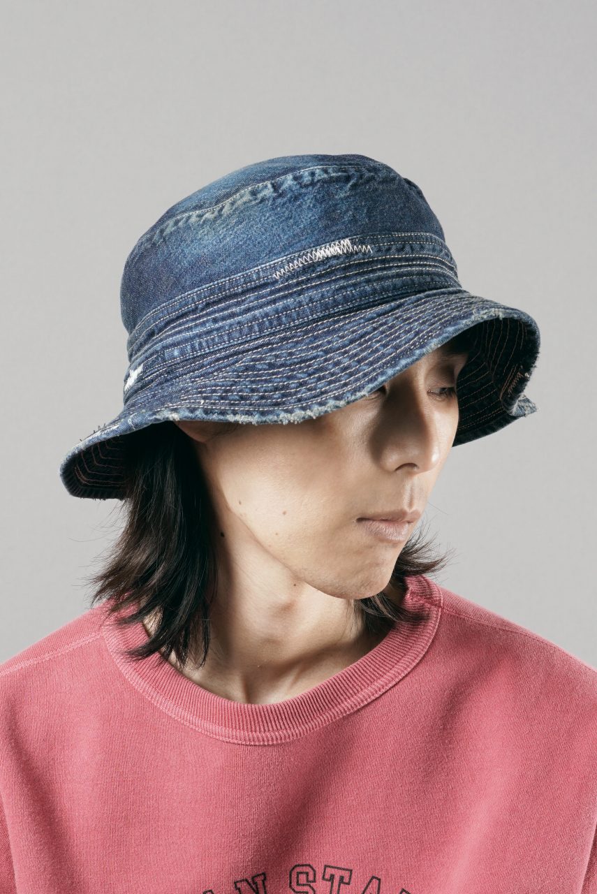 MADNESS NV. NEP DENIM BUCKET HAT (INDIGO)| マッドネス 通販 LOOM OSAKA MADNESS NV. NEP DENIM BUCKET HAT (INDIGO)| マッドネス 通販 LOOM OSAKA