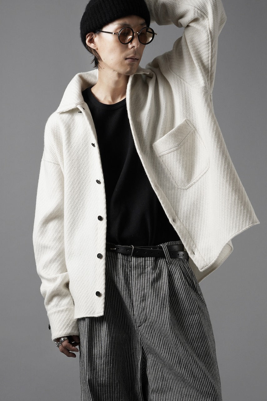 Load image into Gallery viewer, N/07 OPEN COLLAR L/S SHIRT / FRENCH CARZE (WHITE)