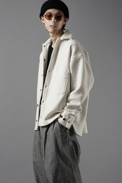 Load image into Gallery viewer, N/07 OPEN COLLAR L/S SHIRT / FRENCH CARZE (WHITE)