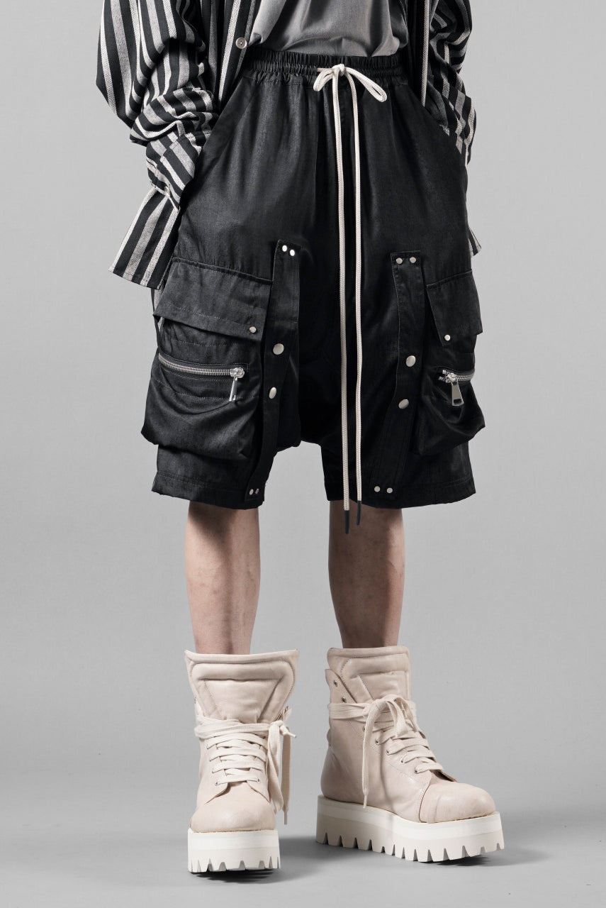 画像をギャラリービューアに読み込む, A.F ARTEFACT CARGO SHORTS / UNEVEN TEXTURE (DARK GREY)