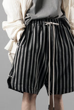 画像をギャラリービューアに読み込む, A.F ARTEFACT VERTICAL STRIPES SHORTS (BLACK x LIGHT GREY)