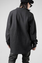 画像をギャラリービューアに読み込む, daub ZIP-UP SHIRT / QUILTING FABRIC (BLACK)
