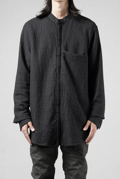 画像をギャラリービューアに読み込む, daub ZIP-UP SHIRT / QUILTING FABRIC (BLACK)