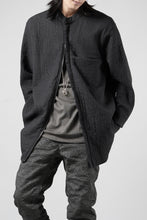 画像をギャラリービューアに読み込む, daub ZIP-UP SHIRT / QUILTING FABRIC (BLACK)