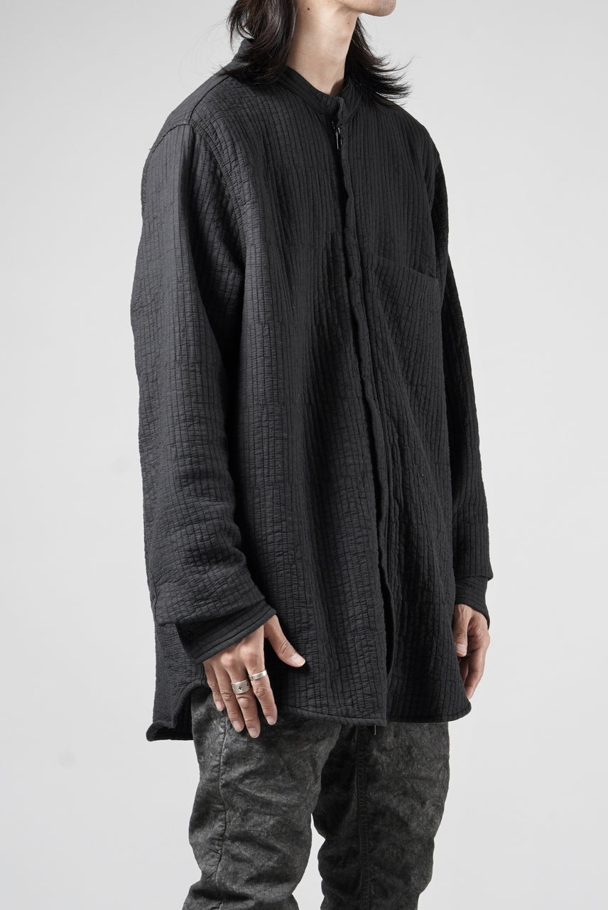 画像をギャラリービューアに読み込む, daub ZIP-UP SHIRT / QUILTING FABRIC (BLACK)