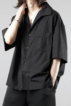 画像をギャラリービューアに読み込む, entire studios SS OPEN COLLAR SHIRT (BLACK)