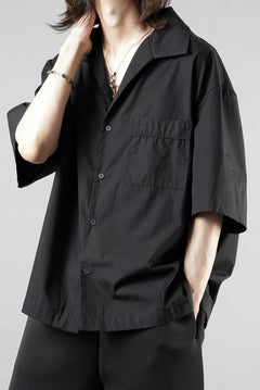 画像をギャラリービューアに読み込む, entire studios SS OPEN COLLAR SHIRT (BLACK)