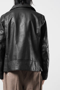 画像をギャラリービューアに読み込む, A LEATHER Roadster Jacket / SMOOTH COWHIDE (BLACK)