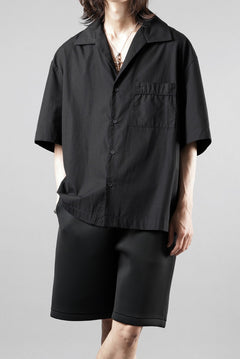 画像をギャラリービューアに読み込む, entire studios SS OPEN COLLAR SHIRT (BLACK)