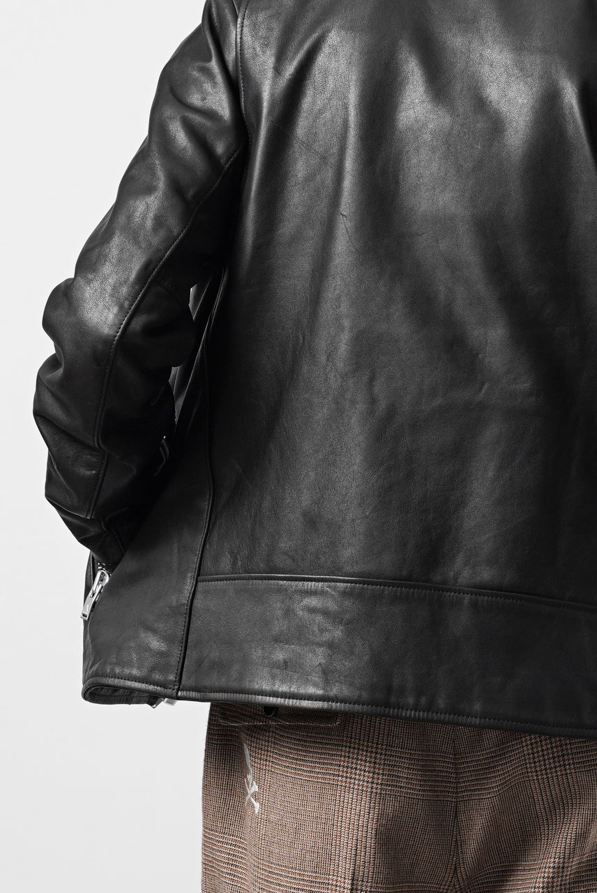 画像をギャラリービューアに読み込む, A LEATHER Roadster Jacket / SMOOTH COWHIDE (BLACK)