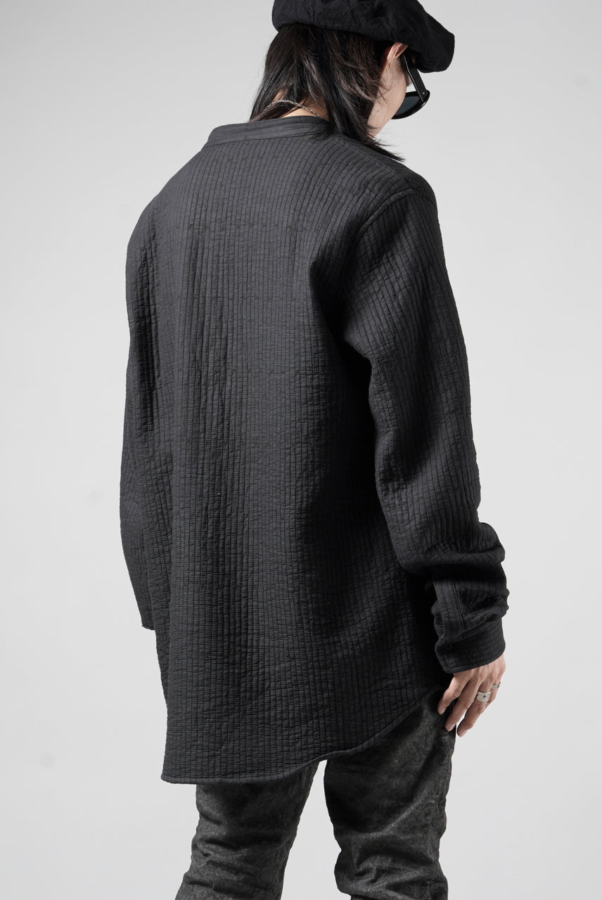 画像をギャラリービューアに読み込む, daub ZIP-UP SHIRT / QUILTING FABRIC (BLACK)