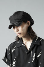 Load image into Gallery viewer, ierib exclusive Casquette / Heavy Linen Canvas + Steer Leather (BLACK EDITON)