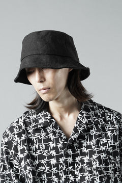 Load image into Gallery viewer, ierib exclusive Bucket Hat / Heavy Linen Canvas (BLACK EDITON)